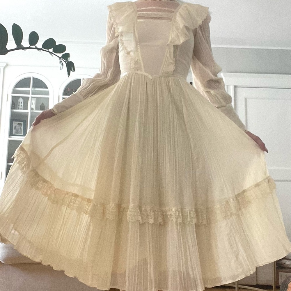 GUNNE SAX SIZE 11 VINTAGE MIDI DRESS!